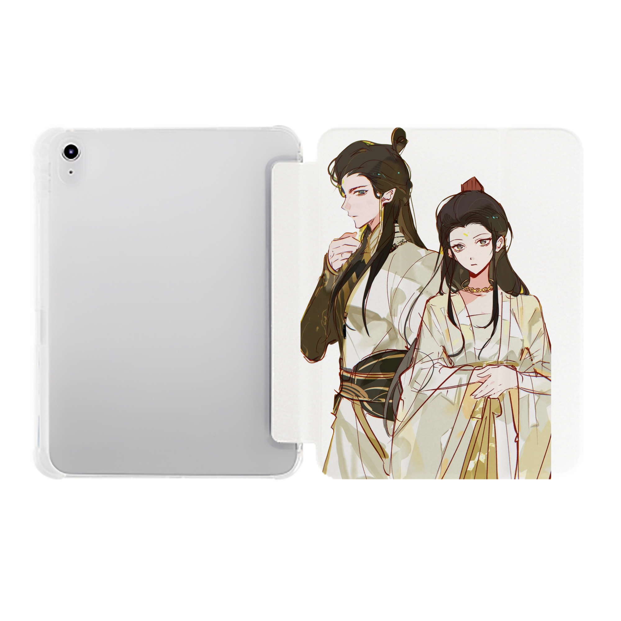 （画像用） Ne Zha 2 ナタ 魔童の大暴れ IPad ケース ペン収納付き 三つ折りスタンド PUレザー×シリコン 対応機種9.5/10.5/10.9インチ